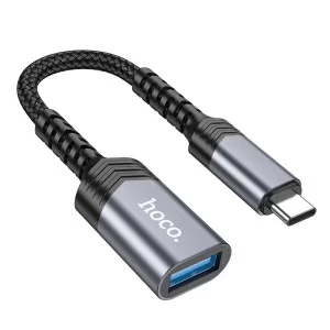 Adaptor Hoco UA24 Type-C male to USB female 3.0 [Metal-Gray]